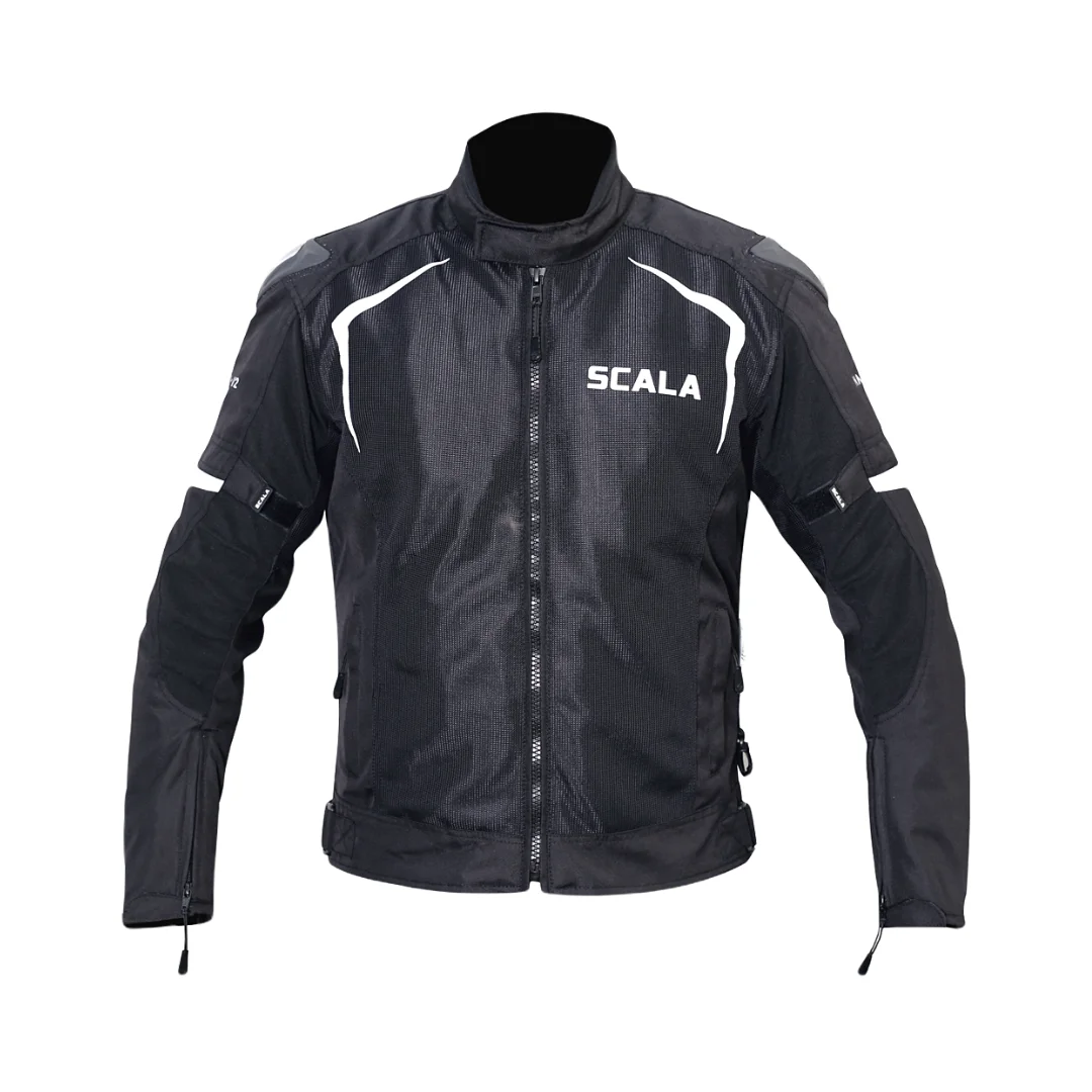 Scala Marvel V2 Riding Jacket - Black and Gray