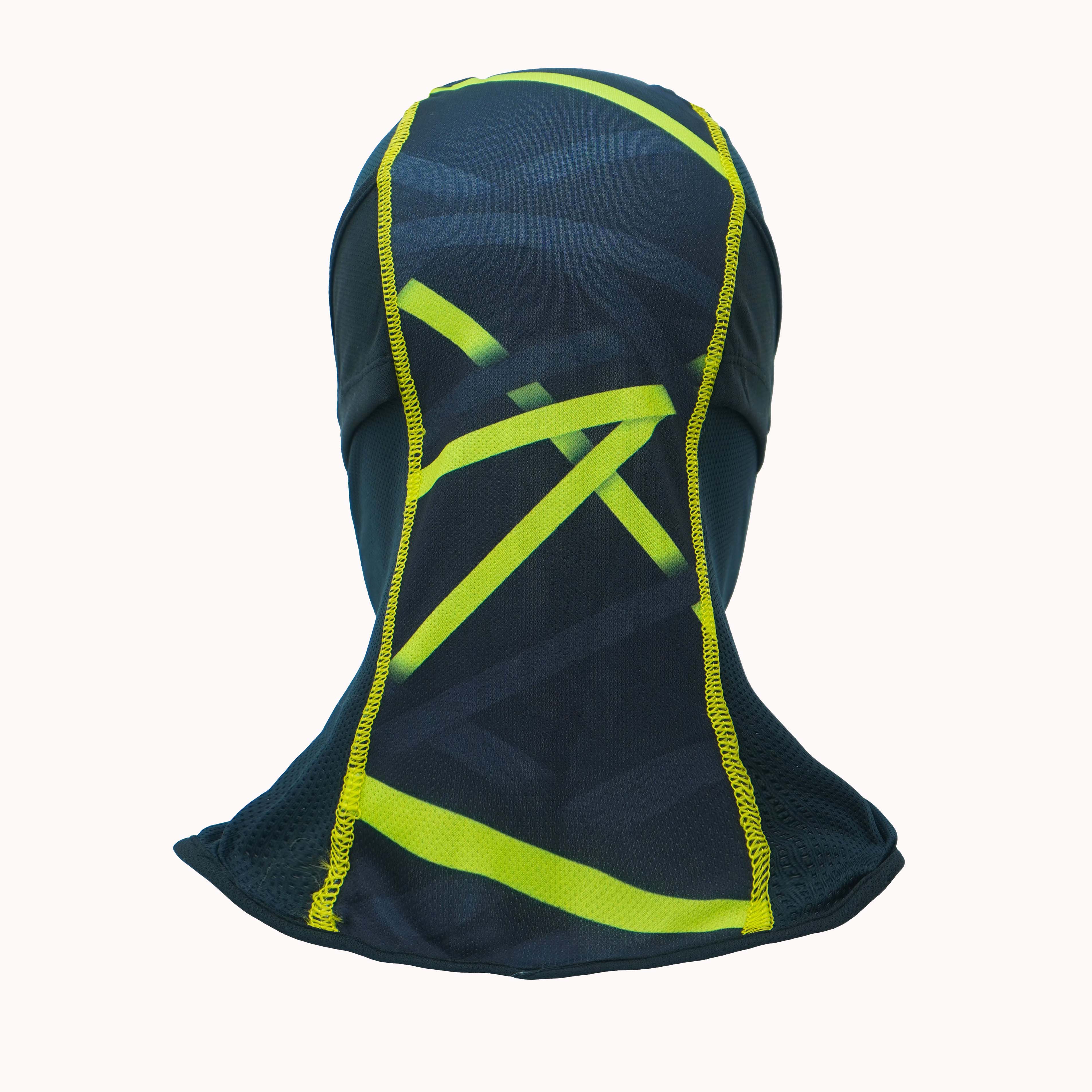 CoolKnit Multipanel Balaclava: Black Neon