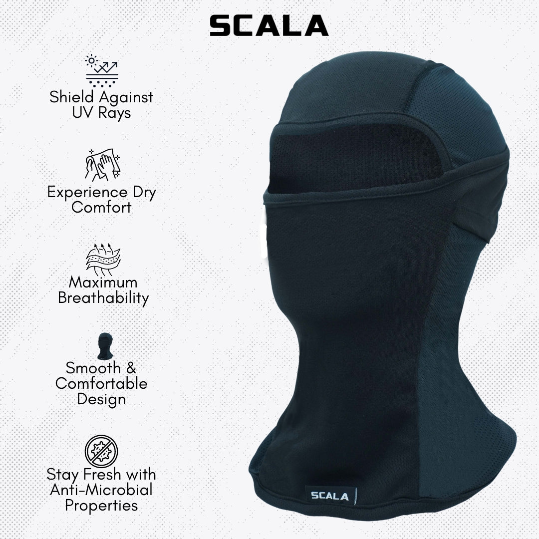 CoolKnit Multipanel Balaclava: Black