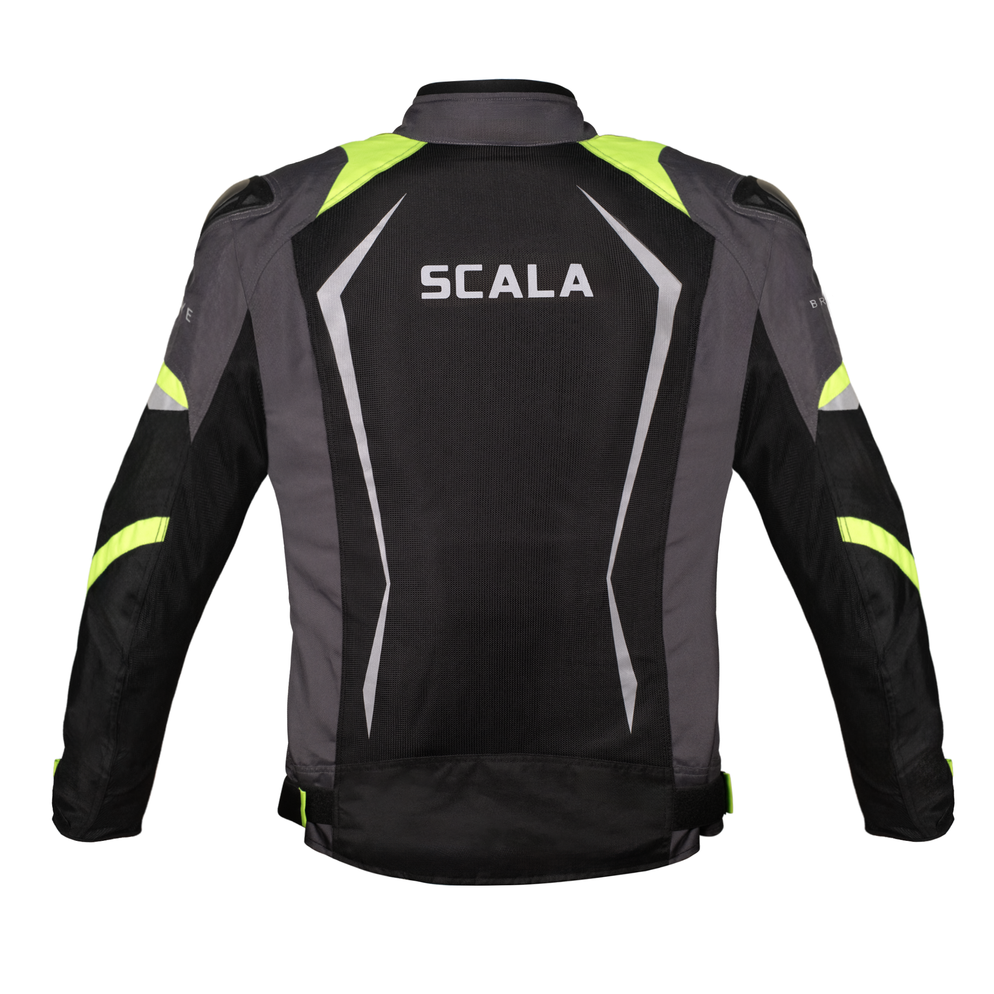 Scala Brave Riding Jacket - Black-Neon