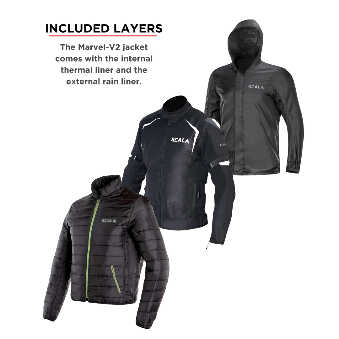 Scala Marvel V2 Riding Jacket - Black